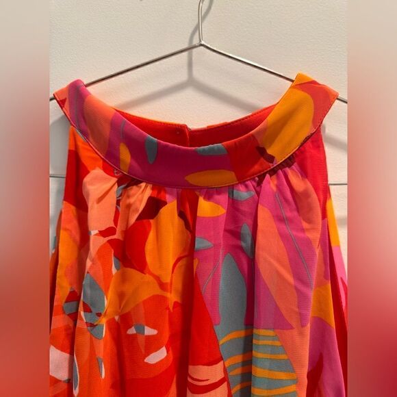 Nordstrom Julia Jordan Tropical Print Mock Neck Maxi Dress 14 - Picture 4 of 8